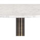 Enco White and Antique Gold Bar Table